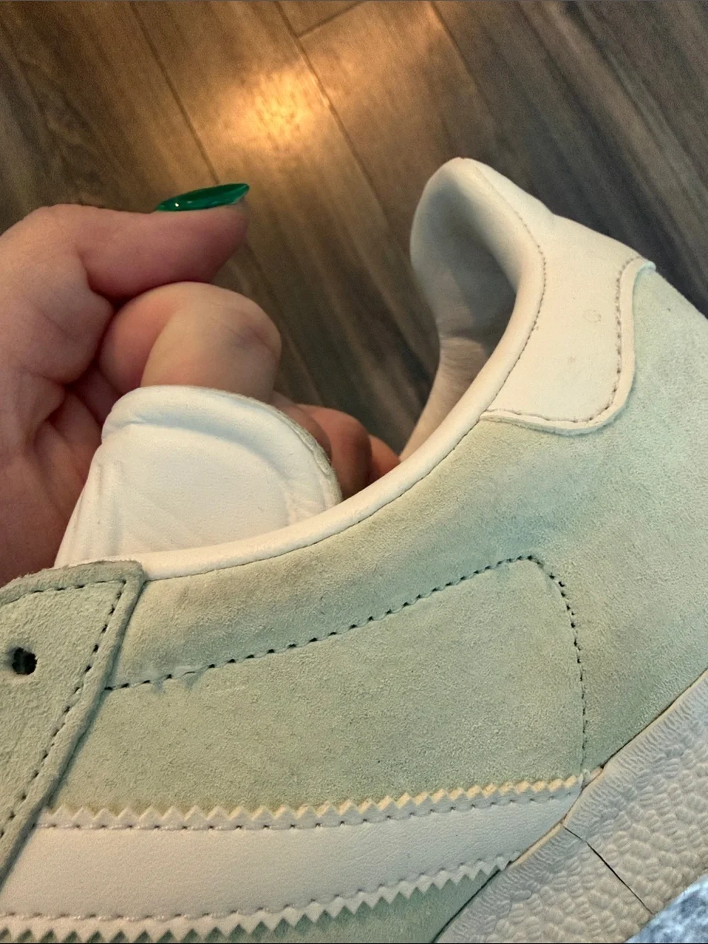 adidas Gazelle Men's Suede Sneakers in Mint Green